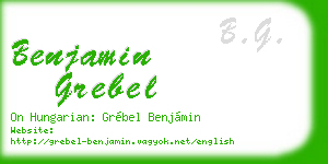 benjamin grebel business card