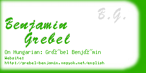 benjamin grebel business card
